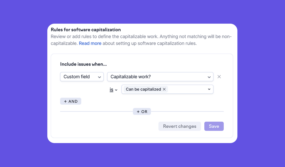 The simpler the better is a good way to start. Agree with your finance team on what projects are capitalized and keep the documentation for them in order.