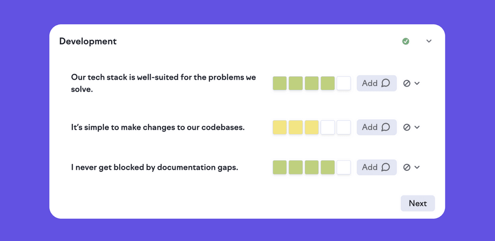 An example of some of our 35 research-backed survey questions